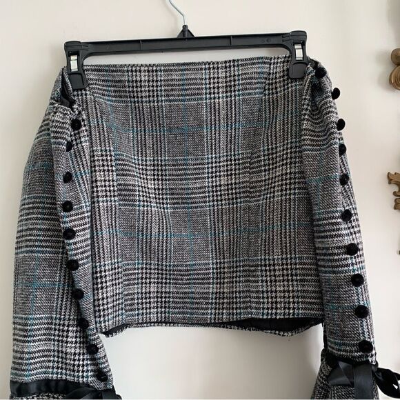 STORETS GRAY TWEED TOP - Picture 5 of 12